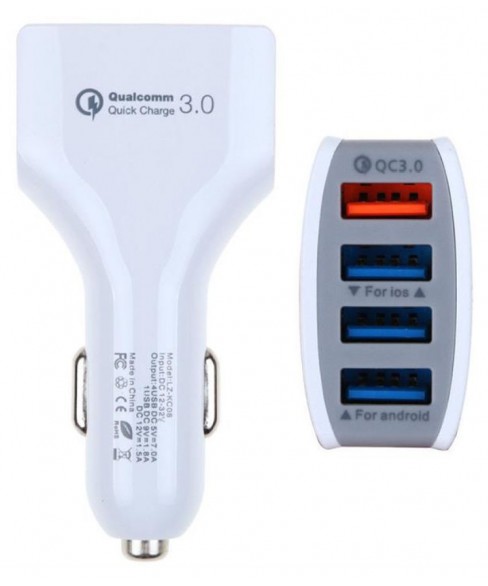 Car Mobile Charger - White